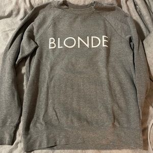 Size s/m Brunette the Label “Blonde” sweatshirt, good condition.